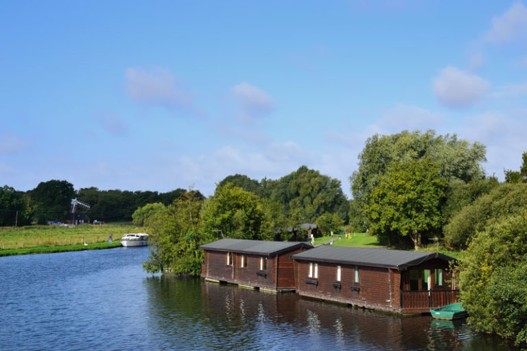 Houseboats on the River Ant at Wayford Bridge