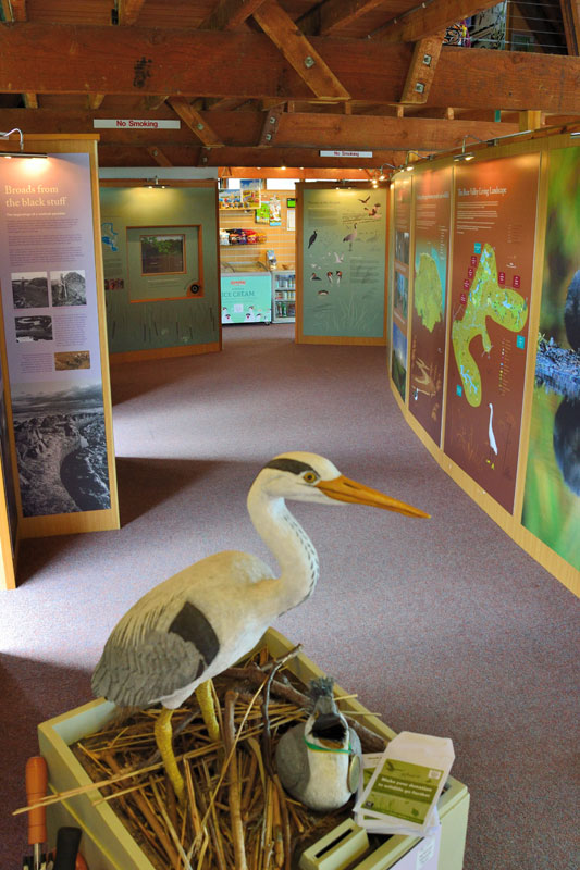 Interior of the Broads Wildlife Centre