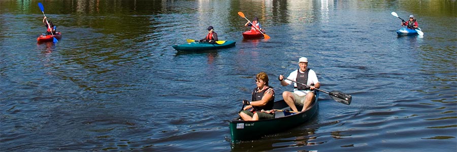 Canoeing at Barton Turf