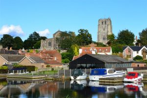 St Michael's Church and River Waveney at Beccles