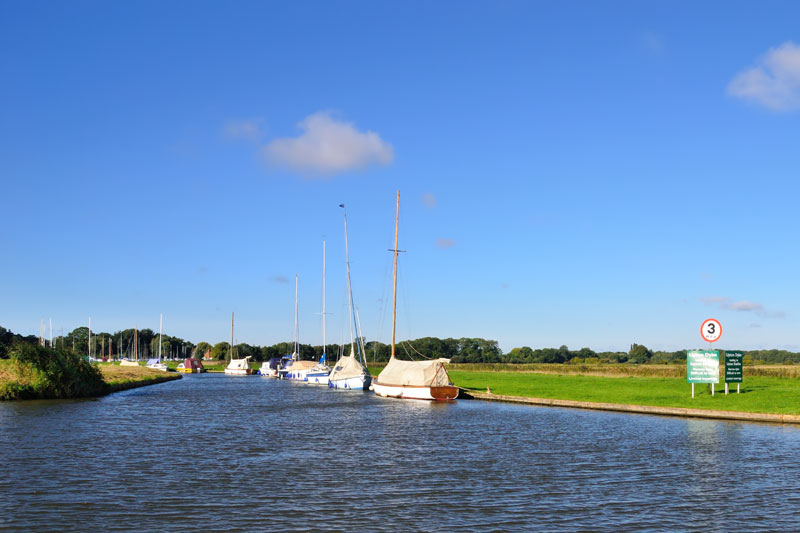 Entrance to Upton Dyke on the River Bure