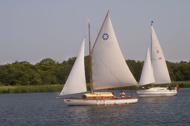 Yachts on Barton Broad