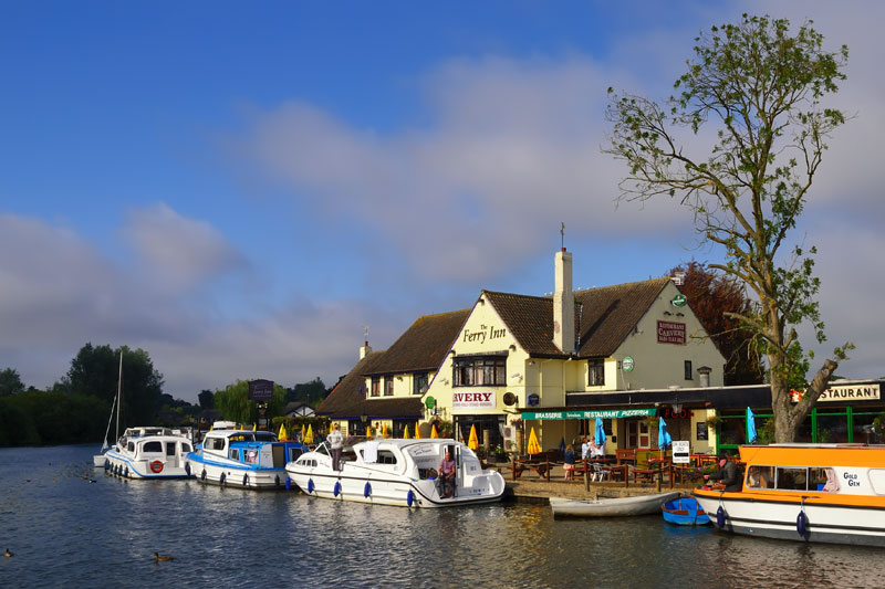 The Ferry Inn on the River Bure at Horning Ferry