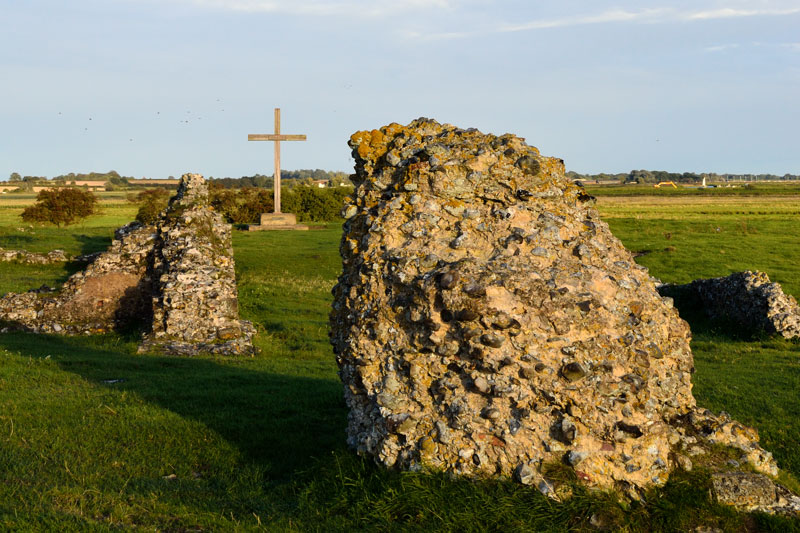 The Cross and Walls of St Benet's Abbey