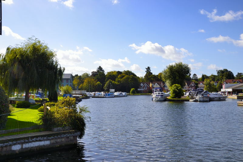 The River Bure at Wroxham looking downstream